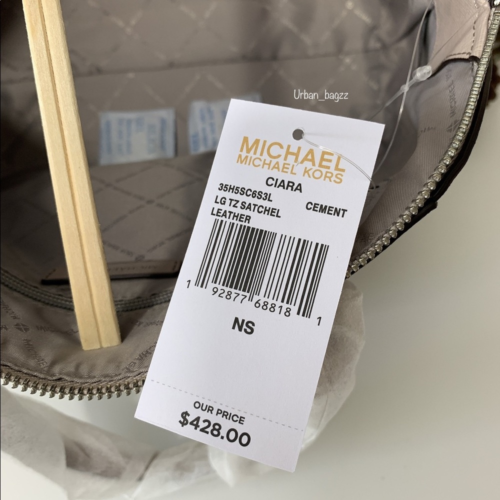 Michael Kors Ciara Large Top Zip Satchel - Picture 10 of 13